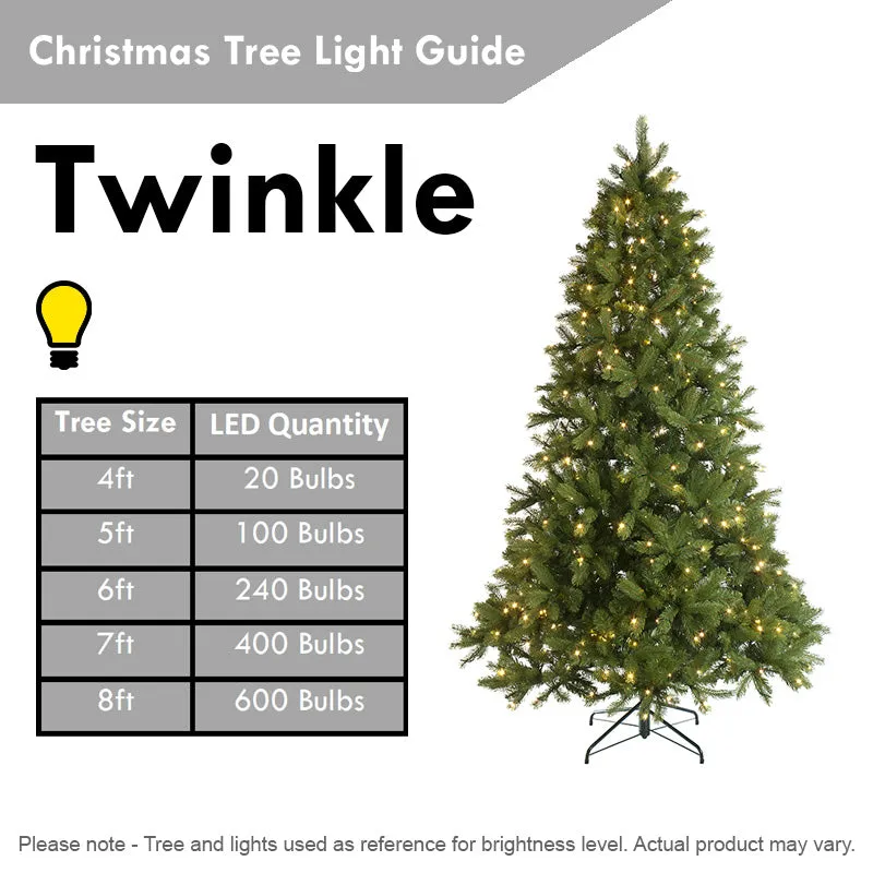 3 Foot Prelit Artificial Christmas Tree Fiber Optic LED Light Holiday Home Xmas Decoration Tree with Foldable Feet
