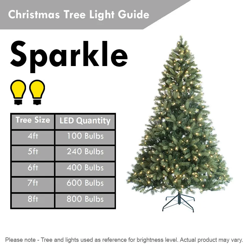 3FT Prelit Artificial Christmas Tree Fiber Optic LED Light Holiday Home Xmas Decoration Tree with Foldable Feet