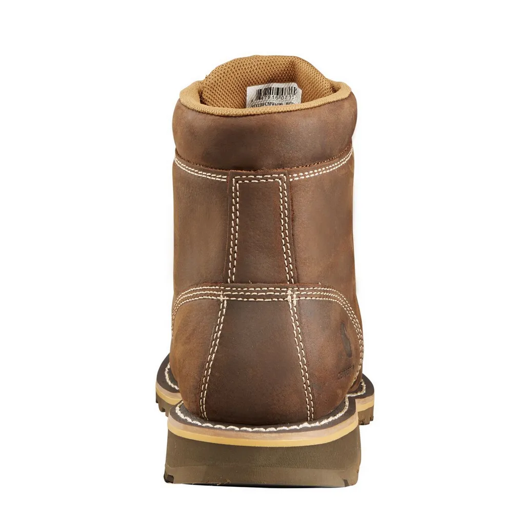 6-INCH PLAIN TOE LUG BOOT - DKBRN-Dark Bison Oil Tanned | Carhartt CMW6190