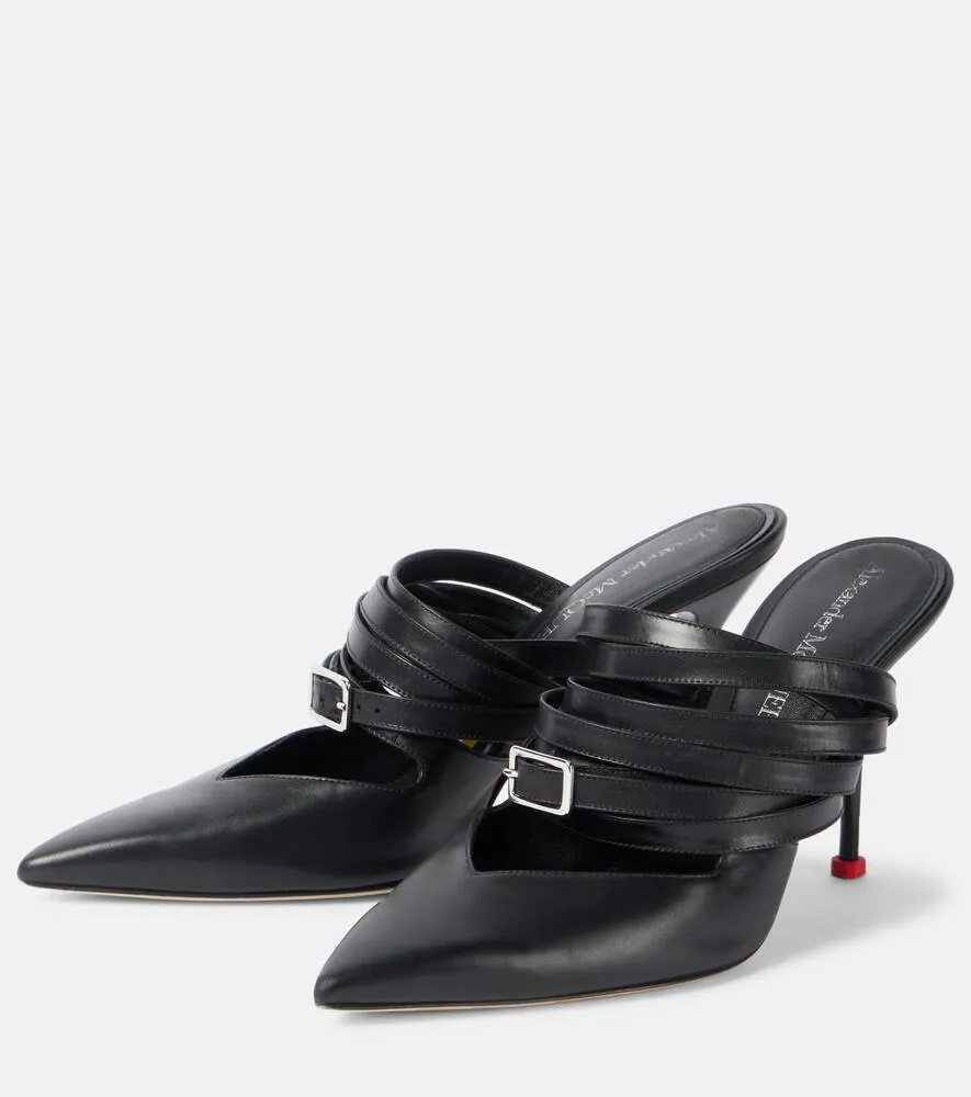 Alexander McQueen Leather mules