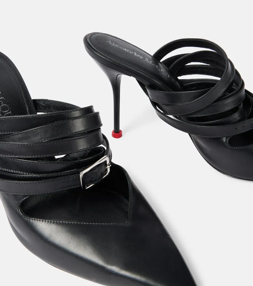Alexander McQueen Leather mules