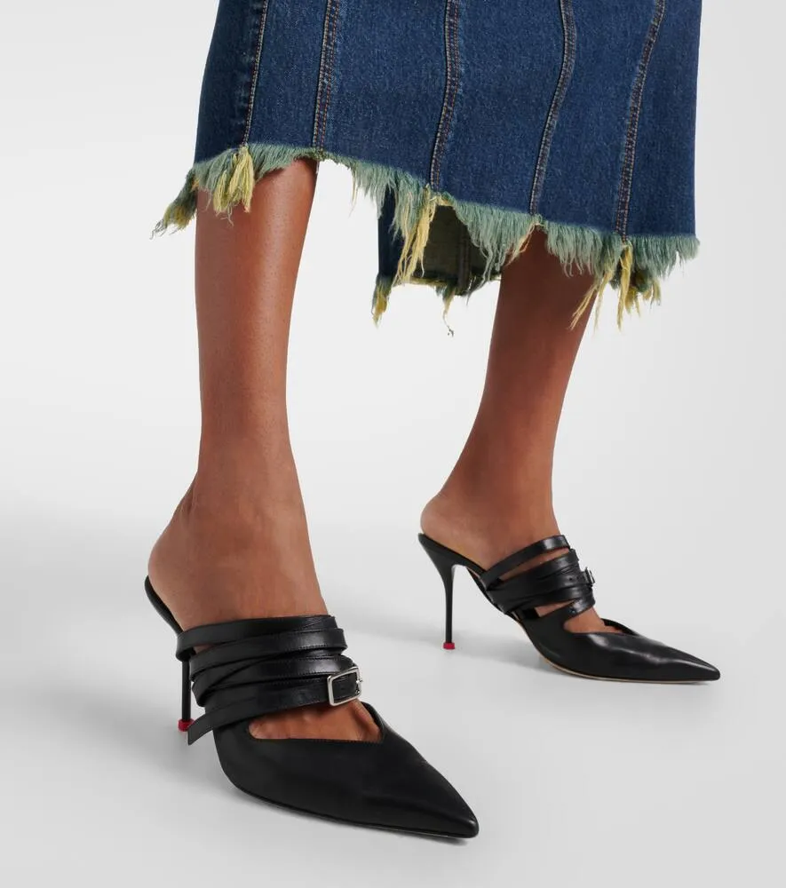 Alexander McQueen Leather mules
