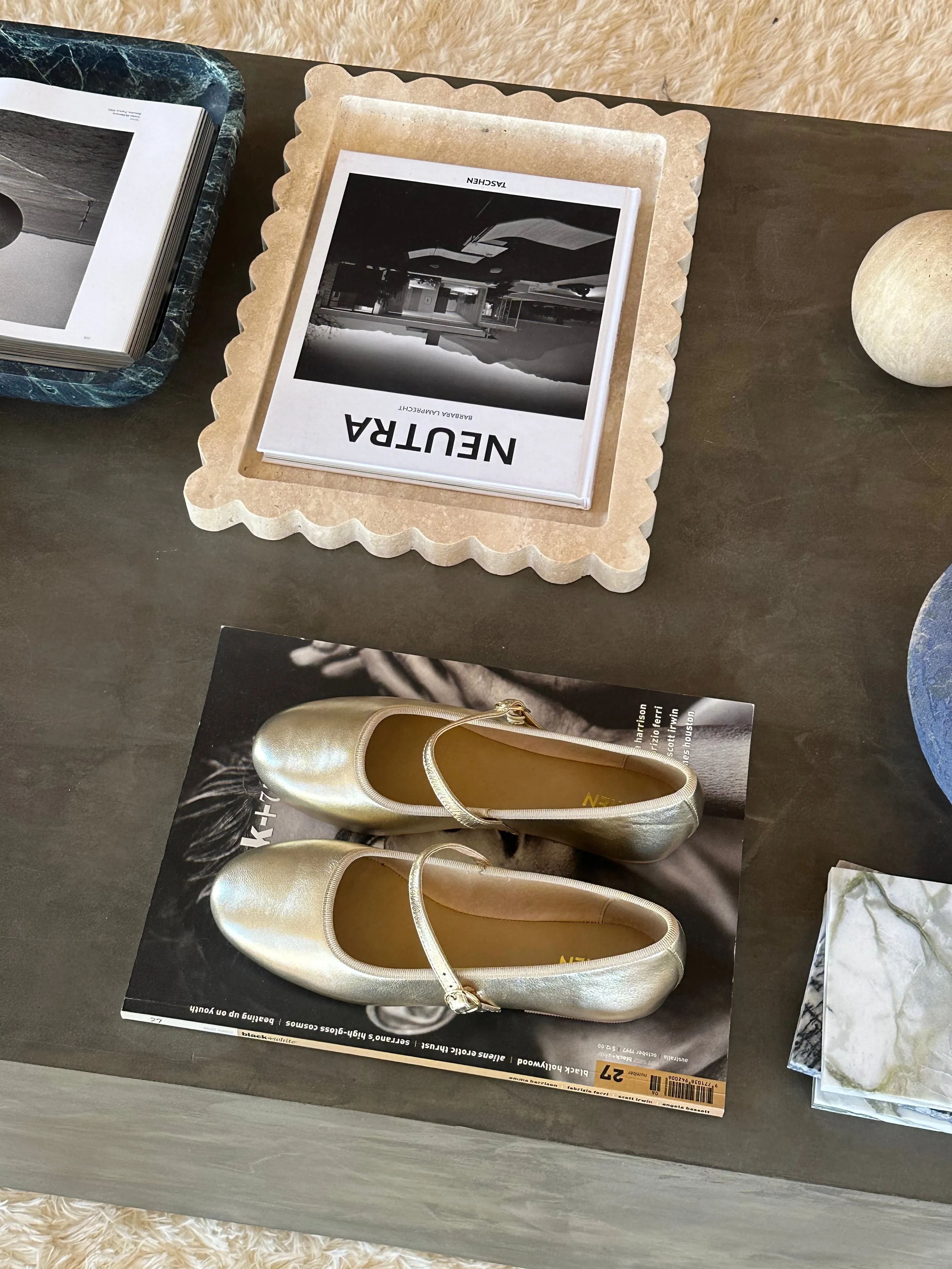 Bailey Flats - Gold Leather