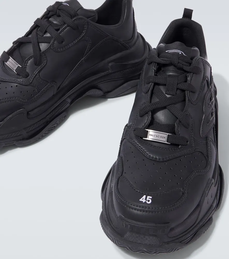 Balenciaga Triple S Sporty leather sneakers