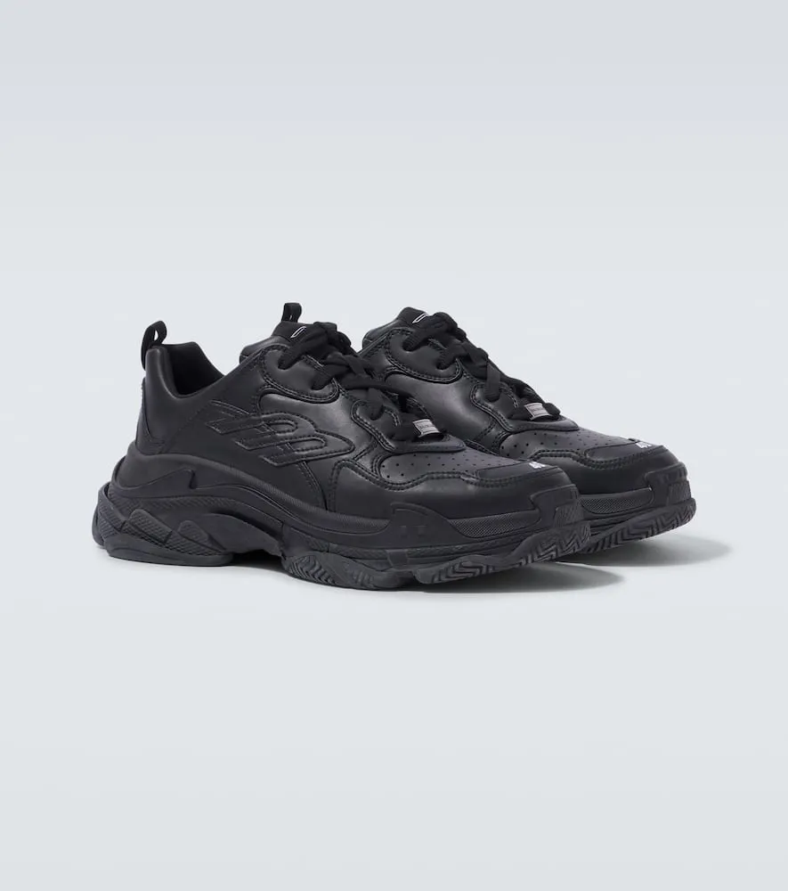 Balenciaga Triple S Sporty leather sneakers