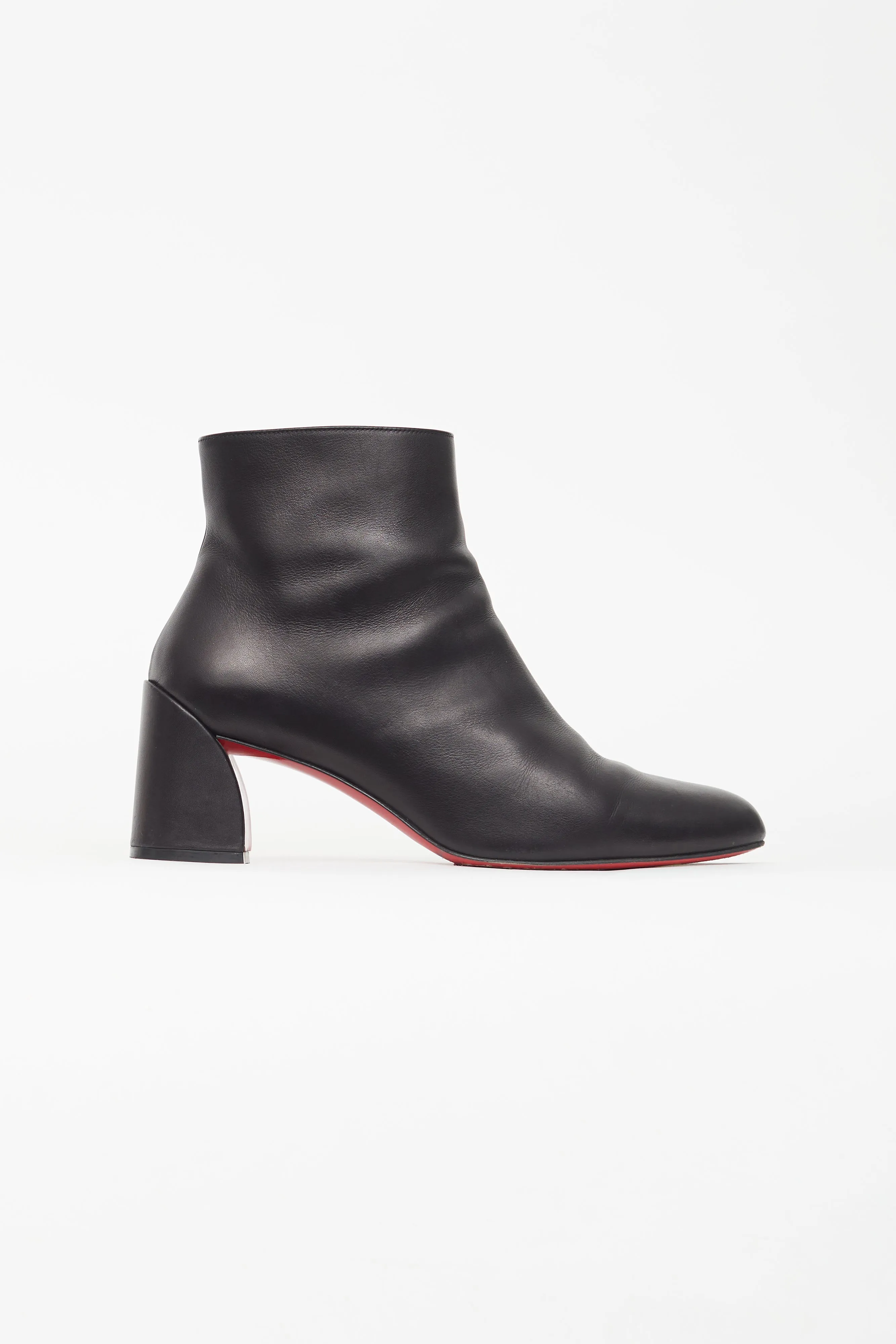 Black Pointed Toe Leather Boot