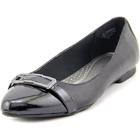 Cadyy Pointed Toe Slide Flats, Black, Size 6