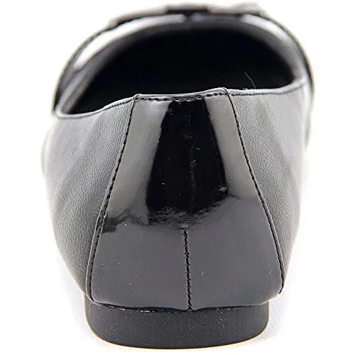 Cadyy Pointed Toe Slide Flats, Black, Size 6