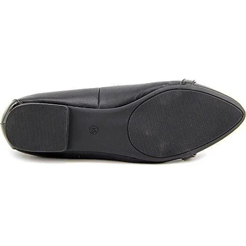 Cadyy Pointed Toe Slide Flats, Black, Size 6