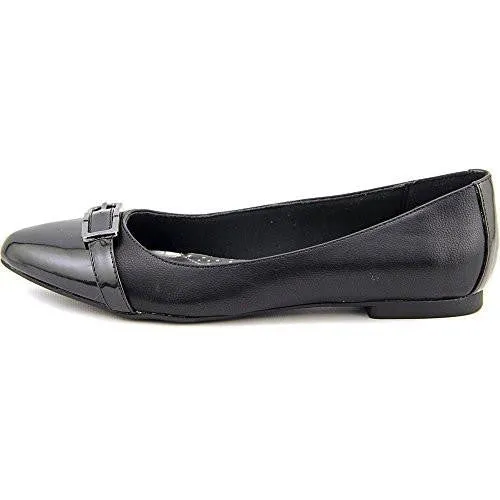 Cadyy Pointed Toe Slide Flats, Black, Size 6