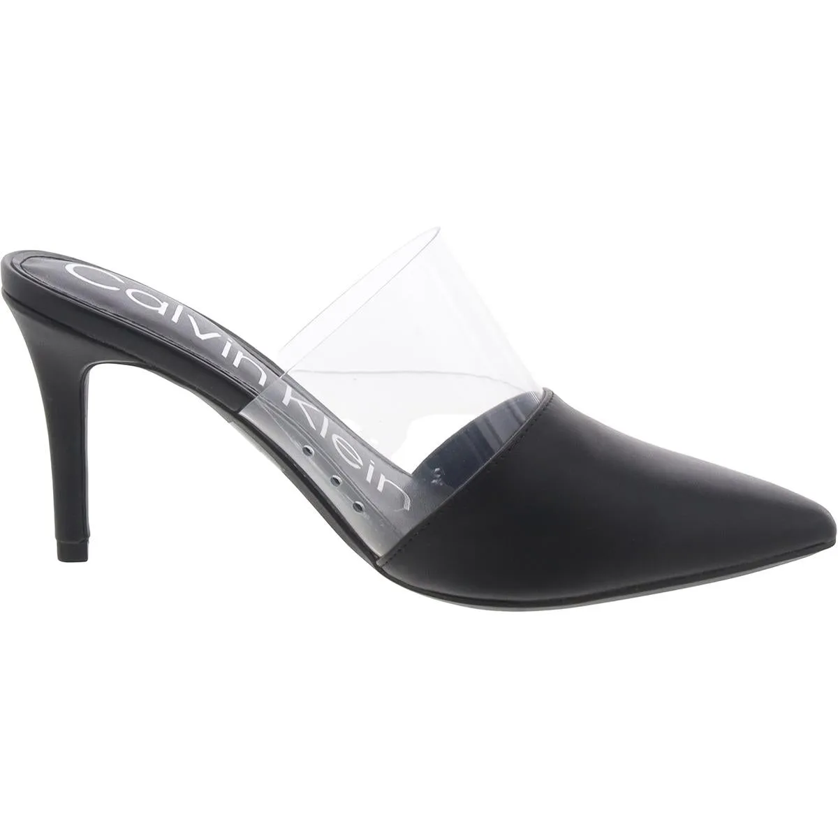 Calvin Klein Womens Graycie Faux Leather Dressy Mules