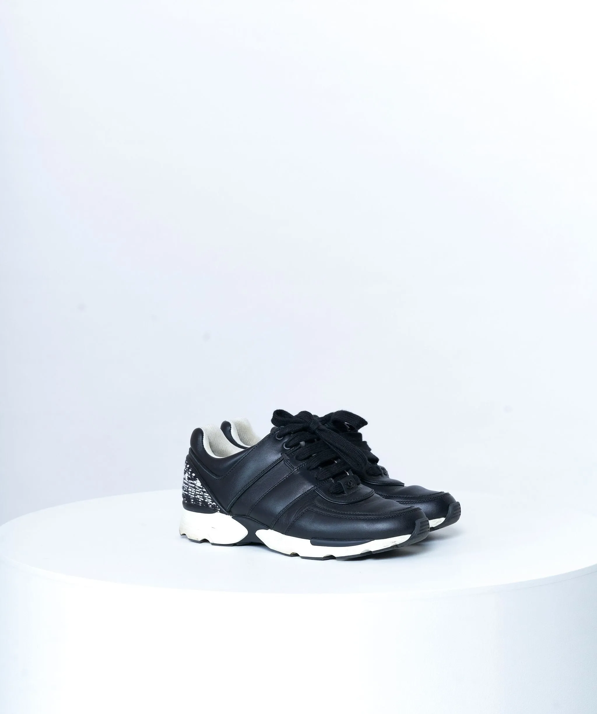 Chnael tweed trainers