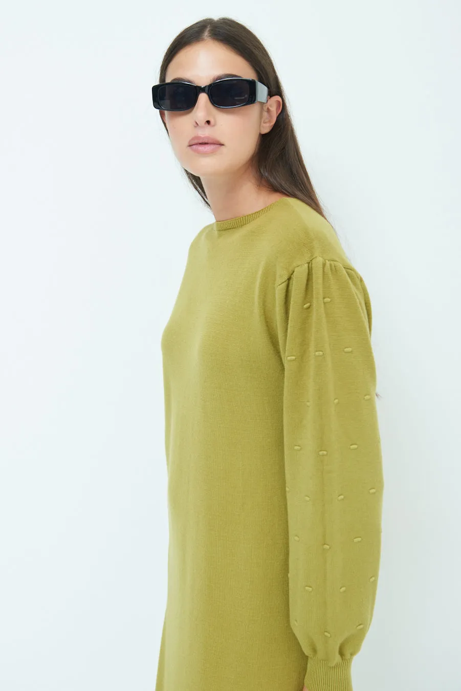 Cozy knit midi dress wholesale