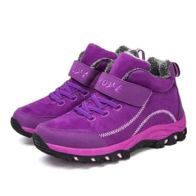 Cuzcare Women Orthopedic Ankle Leather Snow Boots