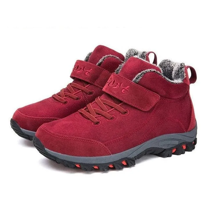 Cuzcare Women Orthopedic Ankle Leather Snow Boots