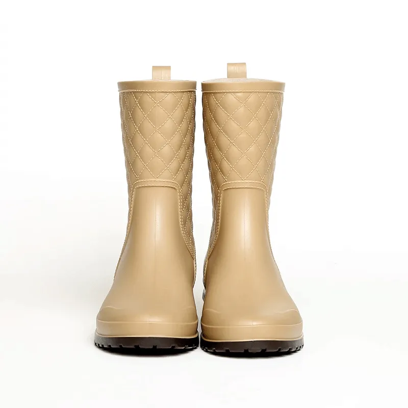 Cuzcare Women Rain Boots Orthopedic Mid Calf Shoes