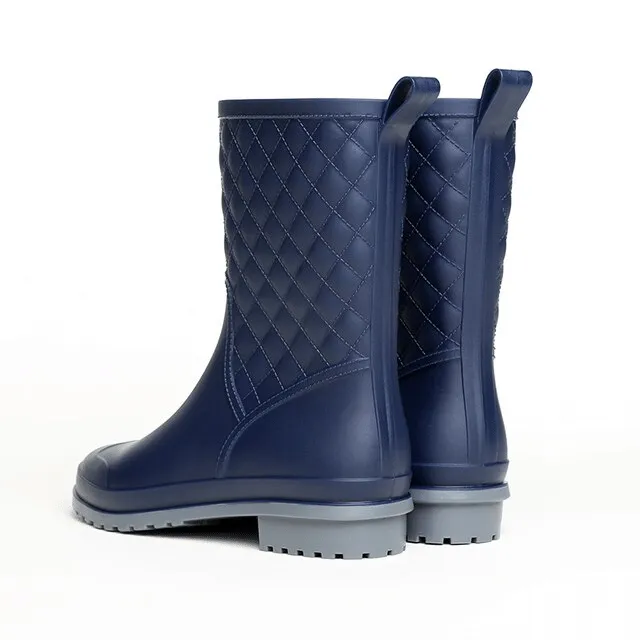 Cuzcare Women Rain Boots Orthopedic Mid Calf Shoes