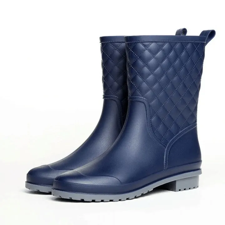 Cuzcare Women Rain Boots Orthopedic Mid Calf Shoes