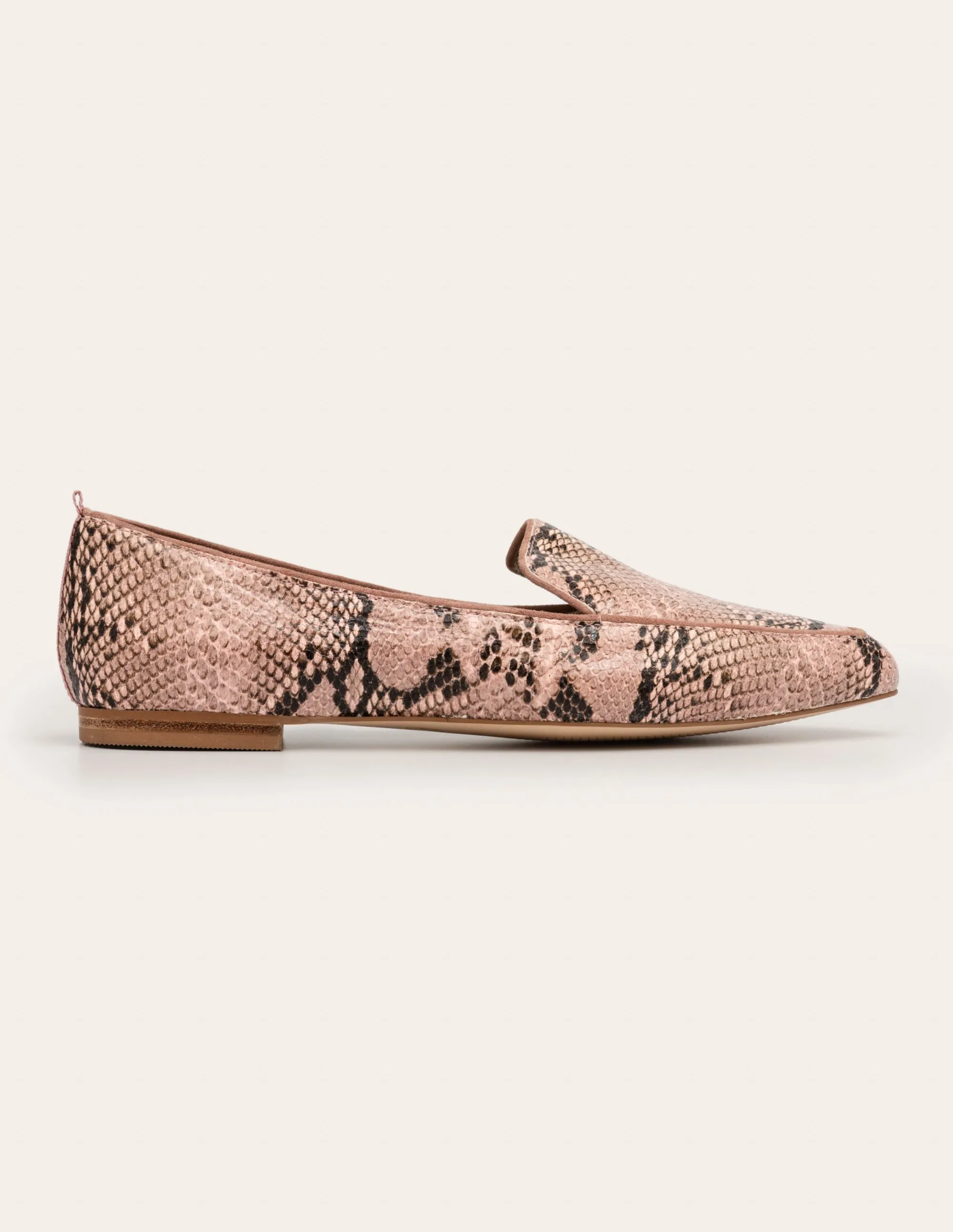 Emma Flexi Sole Shoes-Antique Pink Multi Snake
