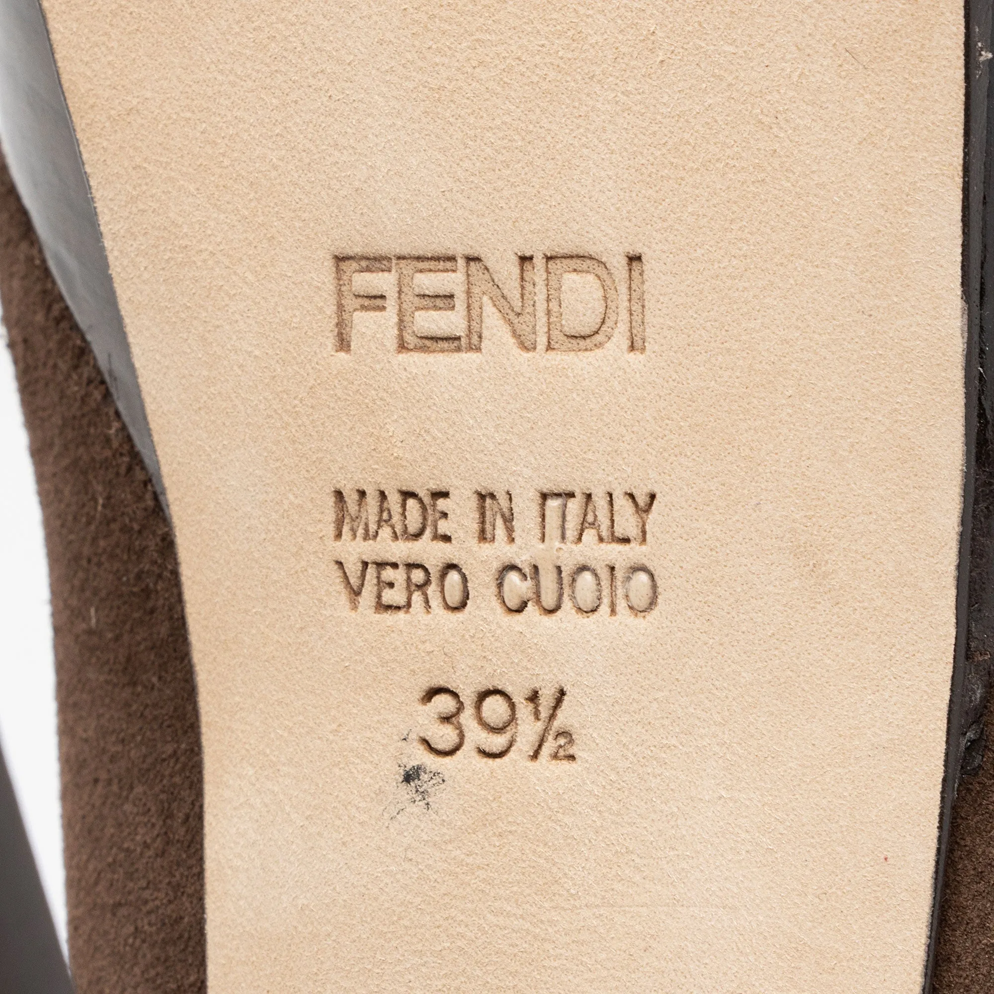 Fendi Suede Shearling Platform Ankle Boots - Size 9.5 / 39.5 (SHF-iHQvwi)