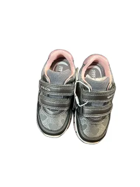 Geox B Heirs grey and pink trainer