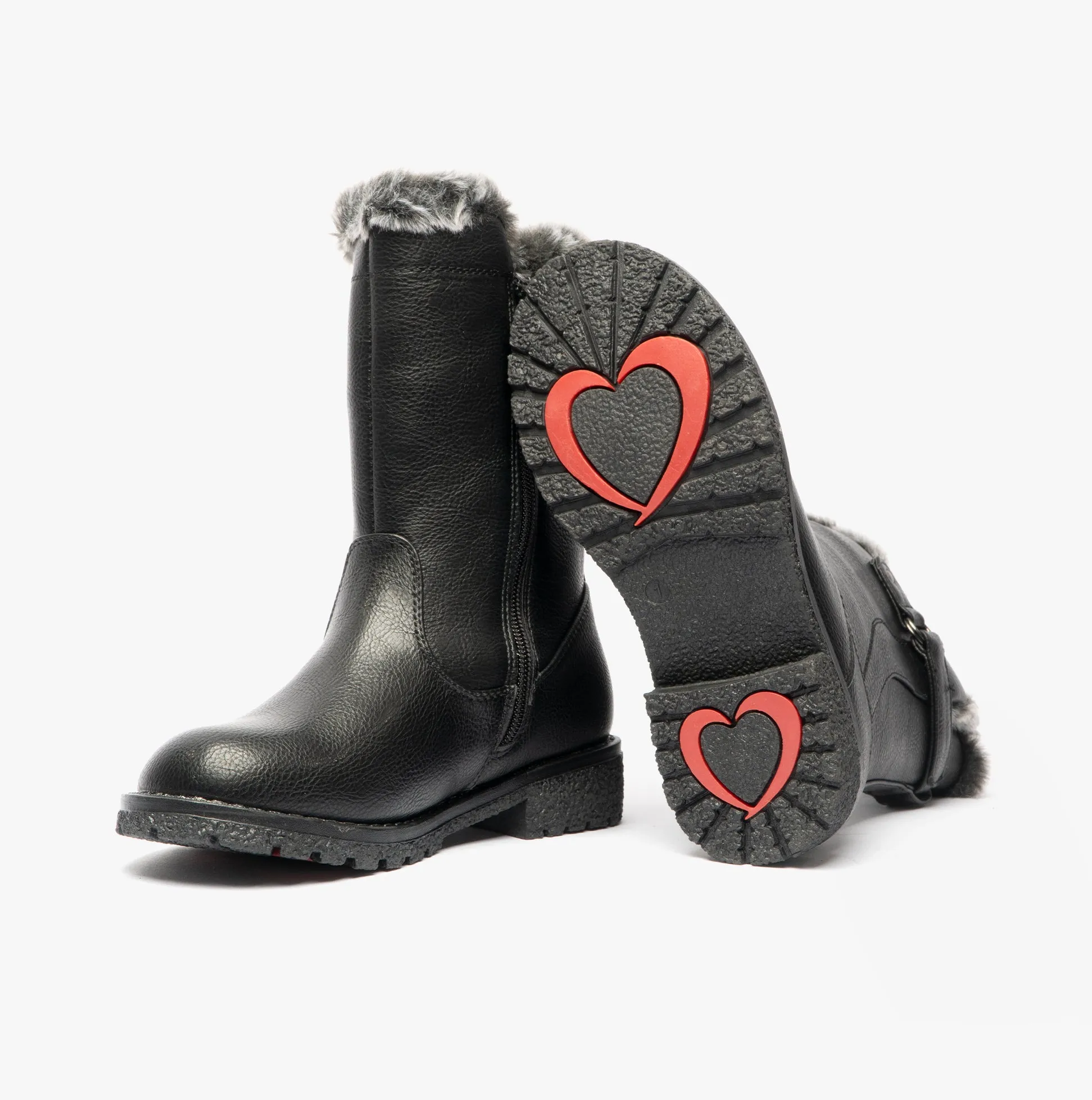 Heavenly Feet CHARLOTTE Girls Calf Boots Black