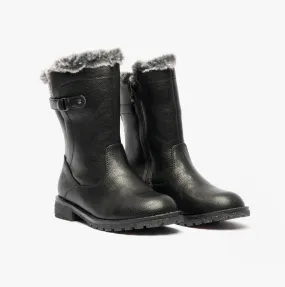 Heavenly Feet CHARLOTTE Girls Calf Boots Black