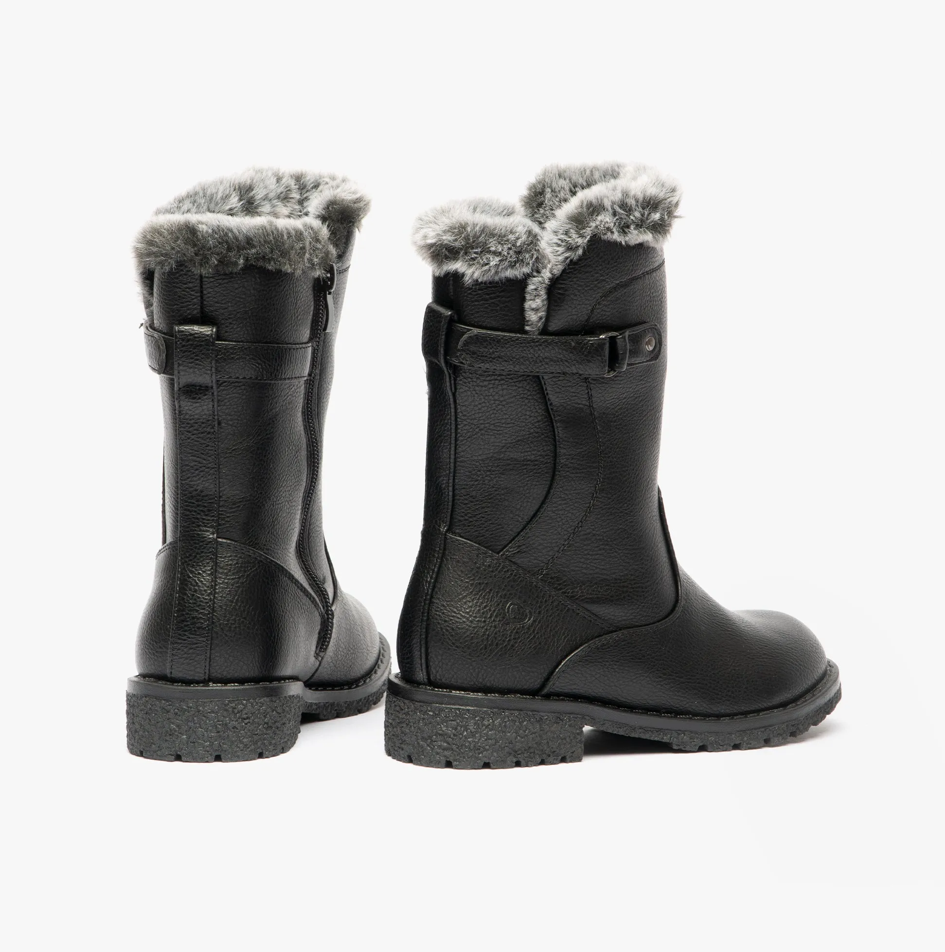 Heavenly Feet CHARLOTTE Girls Calf Boots Black