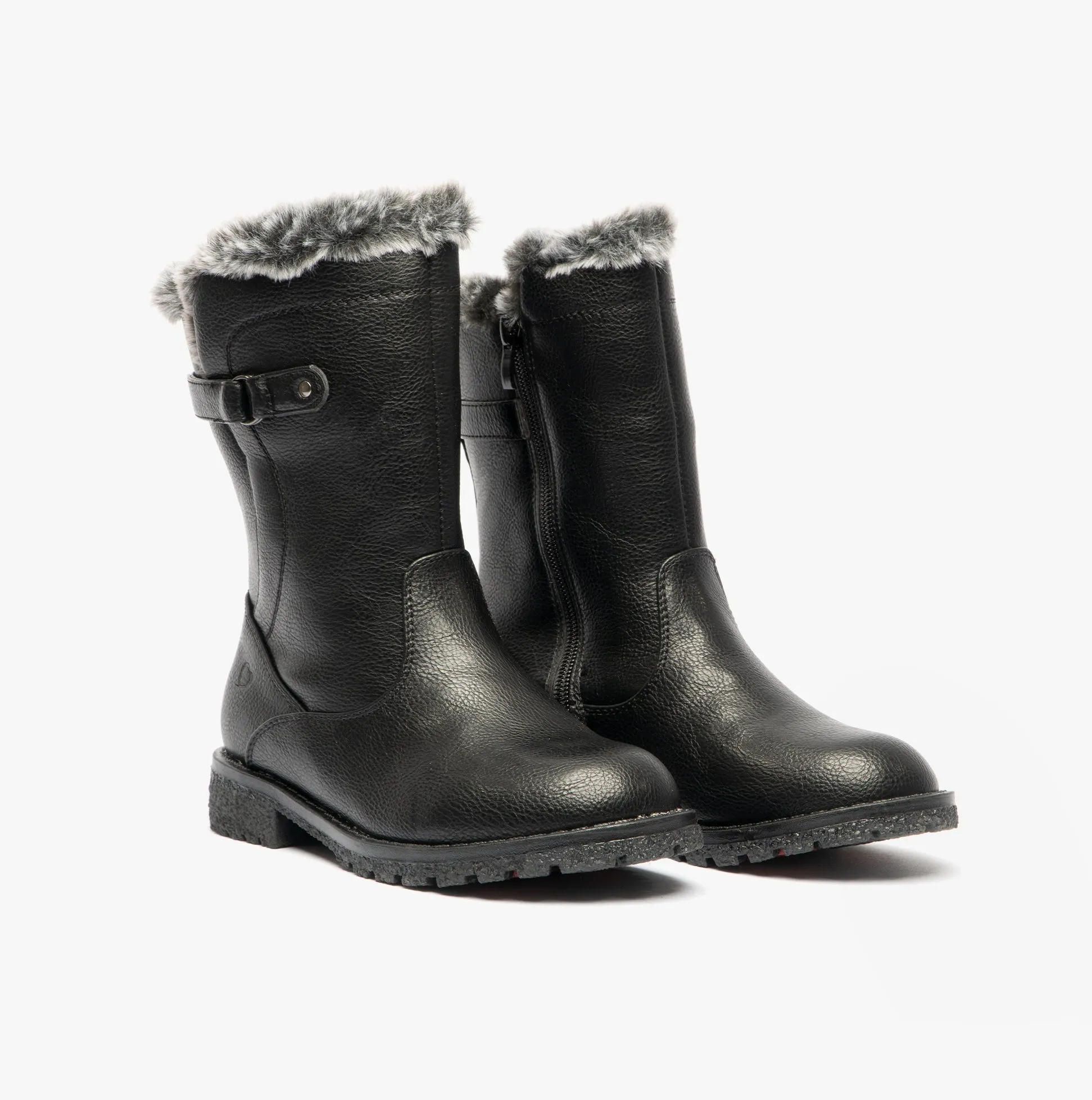 Heavenly Feet CHARLOTTE Girls Calf Boots Black
