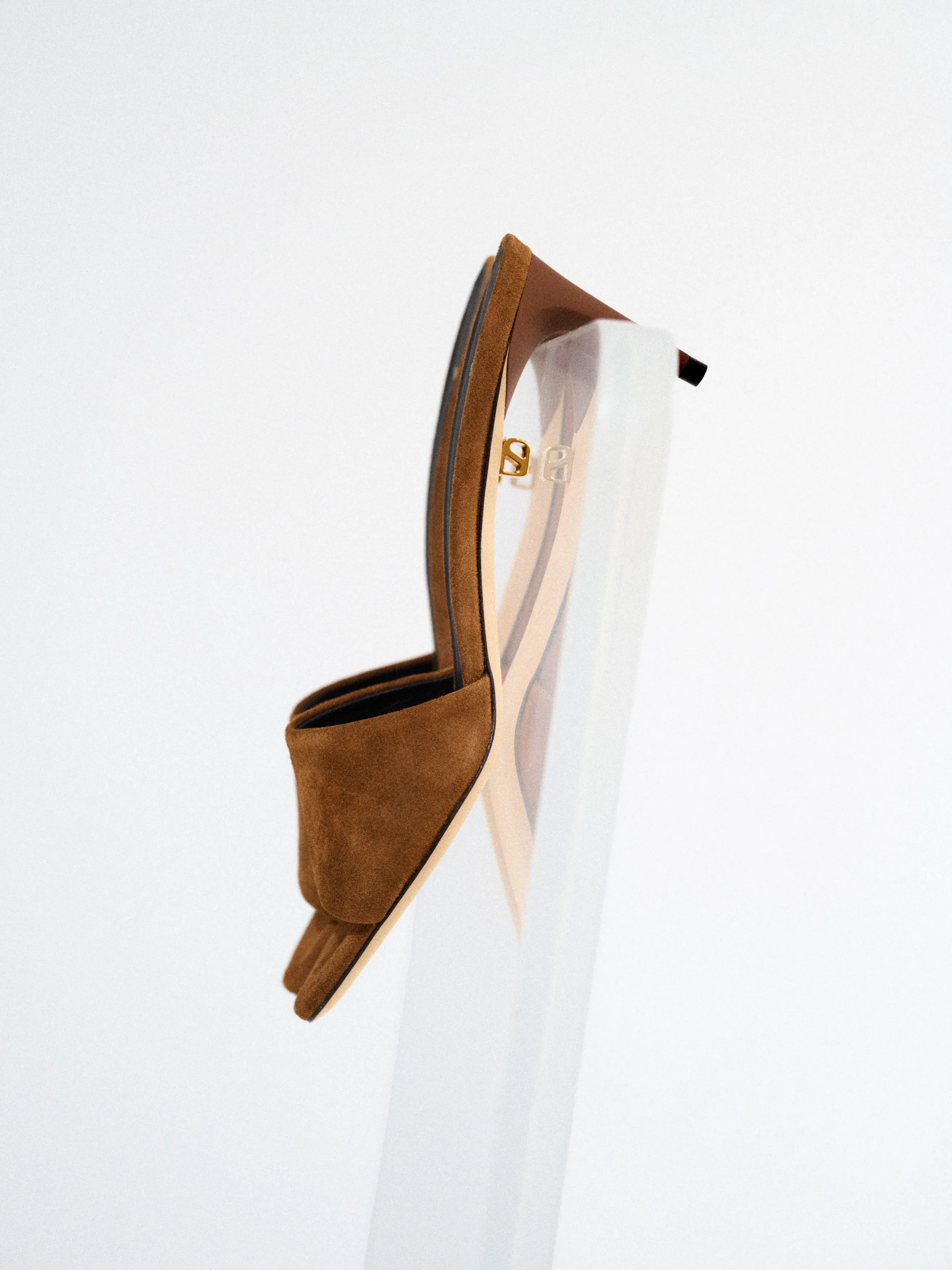 Ines Up Mid-heel Cachemire Crumble Mules