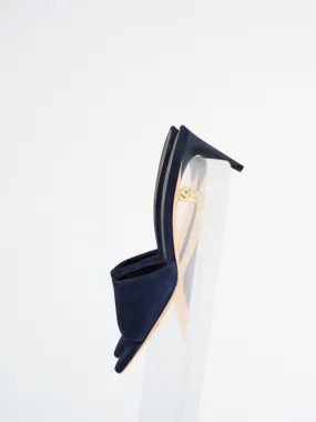 Ines Up Mid-heel Cachemire Navy Mules