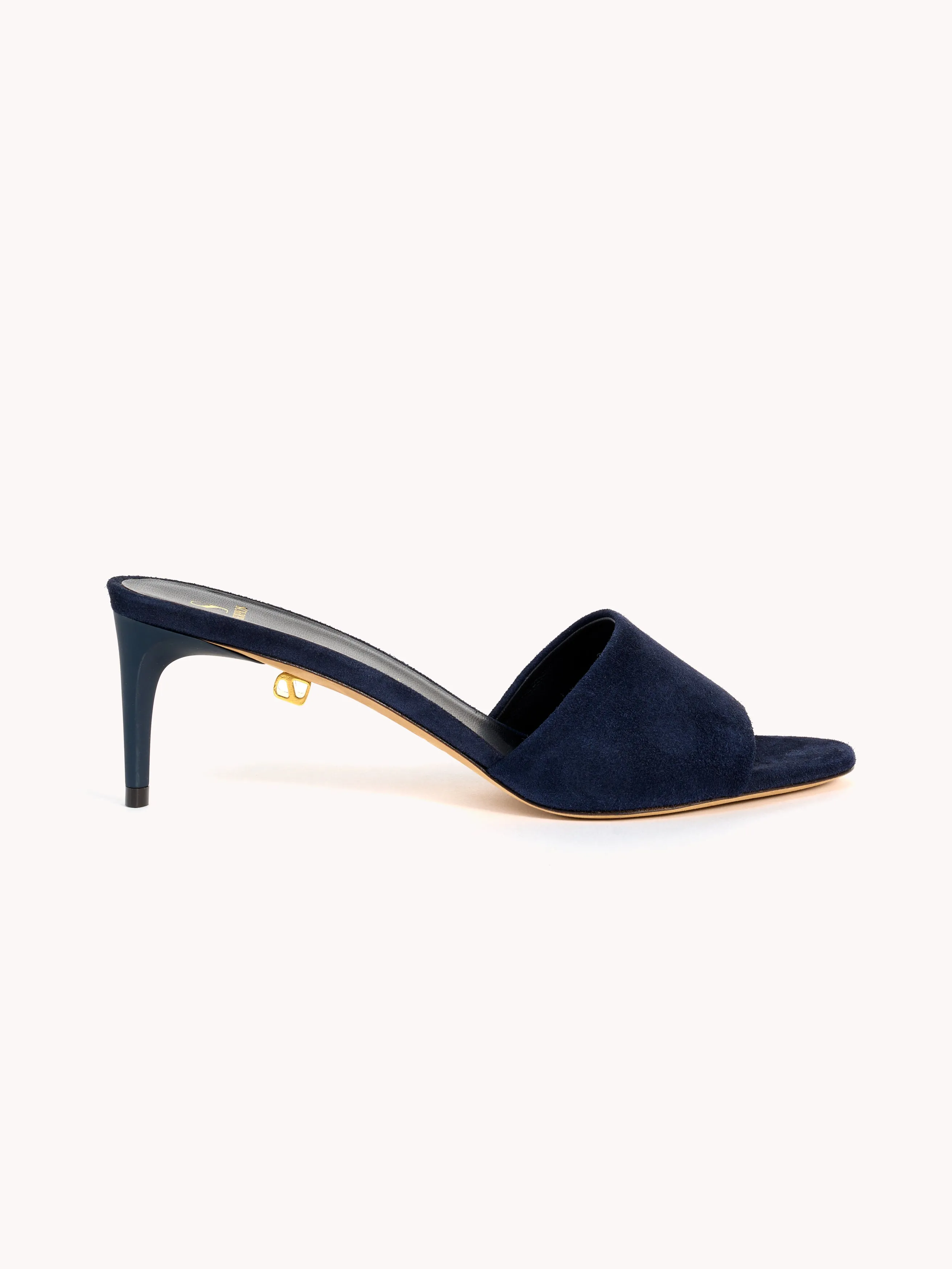Ines Up Mid-heel Cachemire Navy Mules