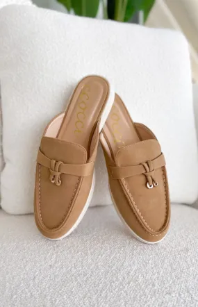 Irene Suede Tan Mules