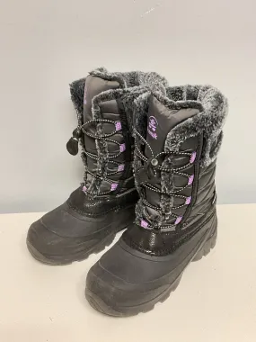 Kamik Child Shoe Size 6 Black & Lavender Boots