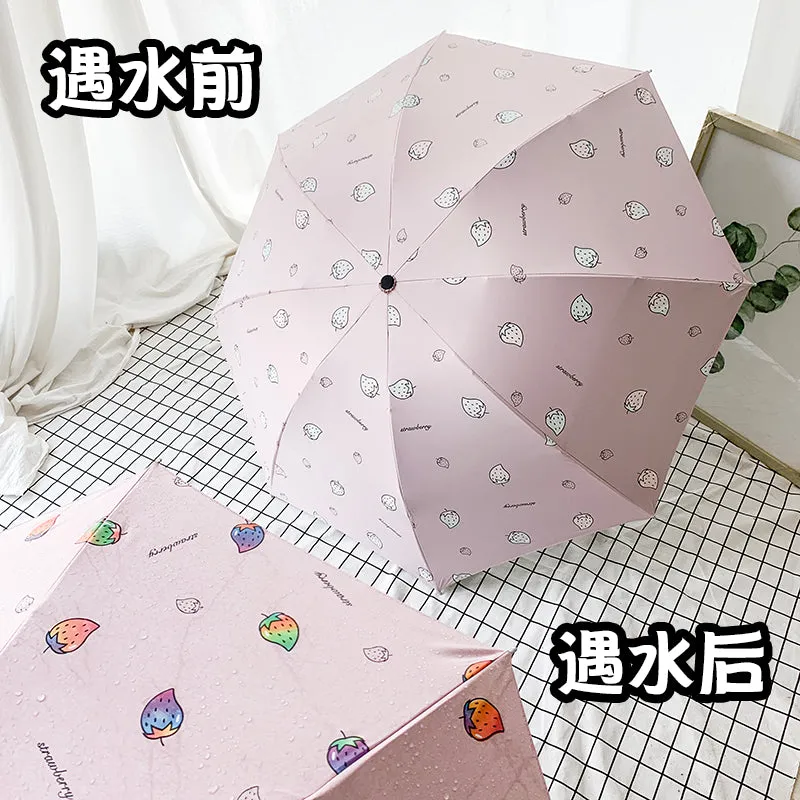Kawaii Color-Changing Sun Rain Umbrella