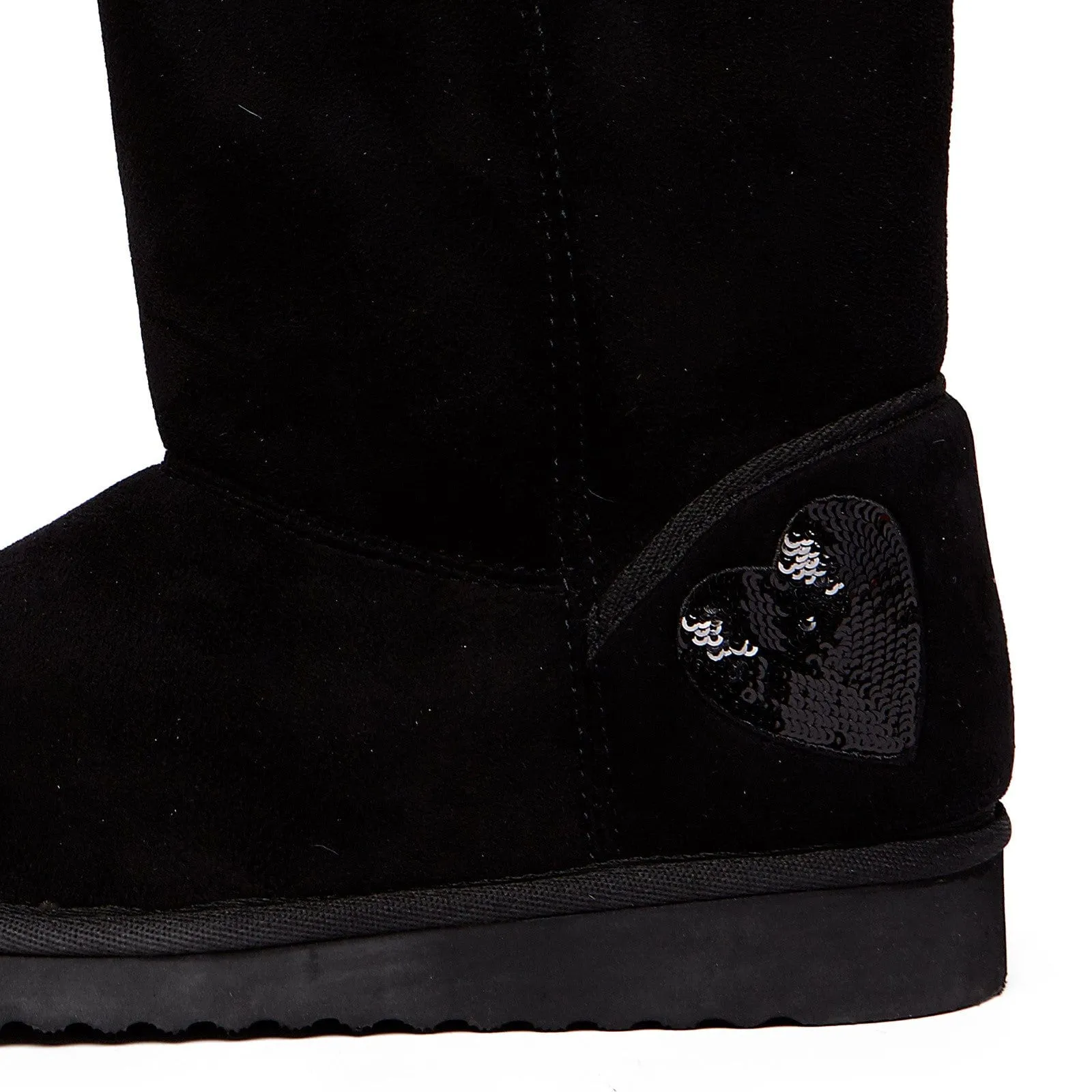 Love Moschino Black Ankle Snow Boots