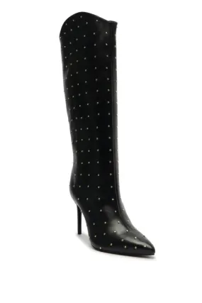 Maryana Studded Pointed Toe Boot