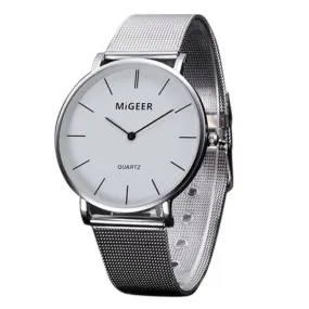 MIGEER Watch Men Top Brand Luxury Male Steel Watches Fashion Men's Watch Men Wrist Watch Clocks reloj hombre relogio masculino