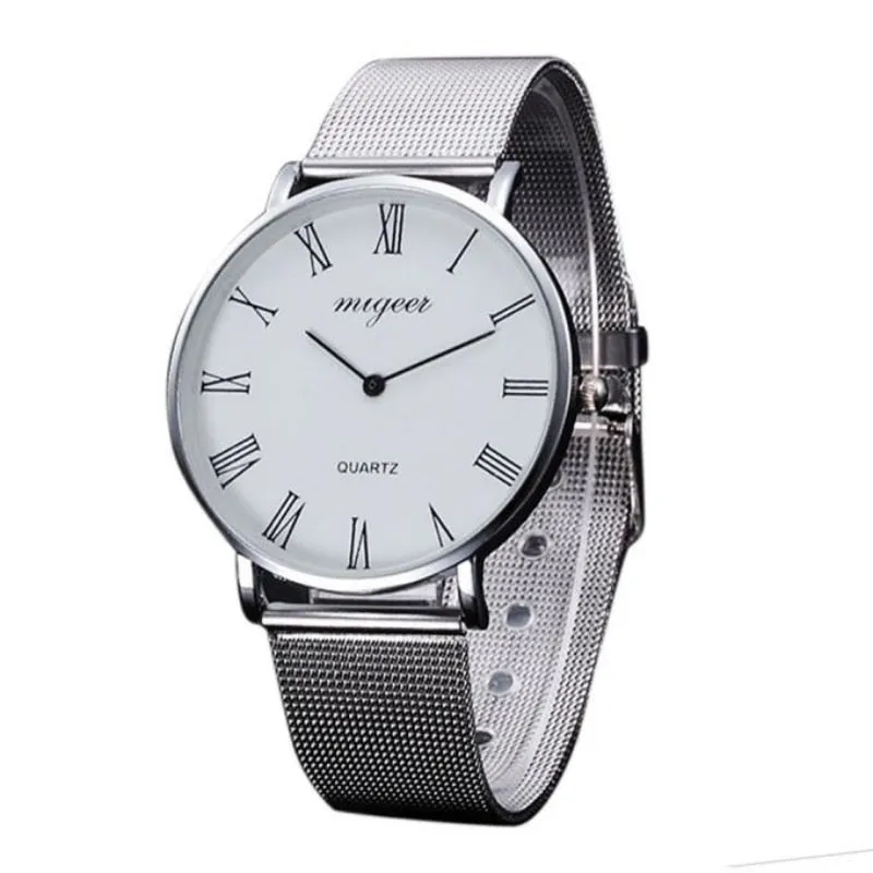 MIGEER Watch Men Top Brand Luxury Male Steel Watches Fashion Men's Watch Men Wrist Watch Clocks reloj hombre relogio masculino