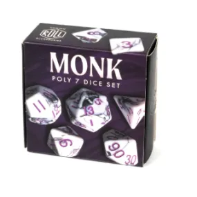 Monk - 7 Polyhedral Dice