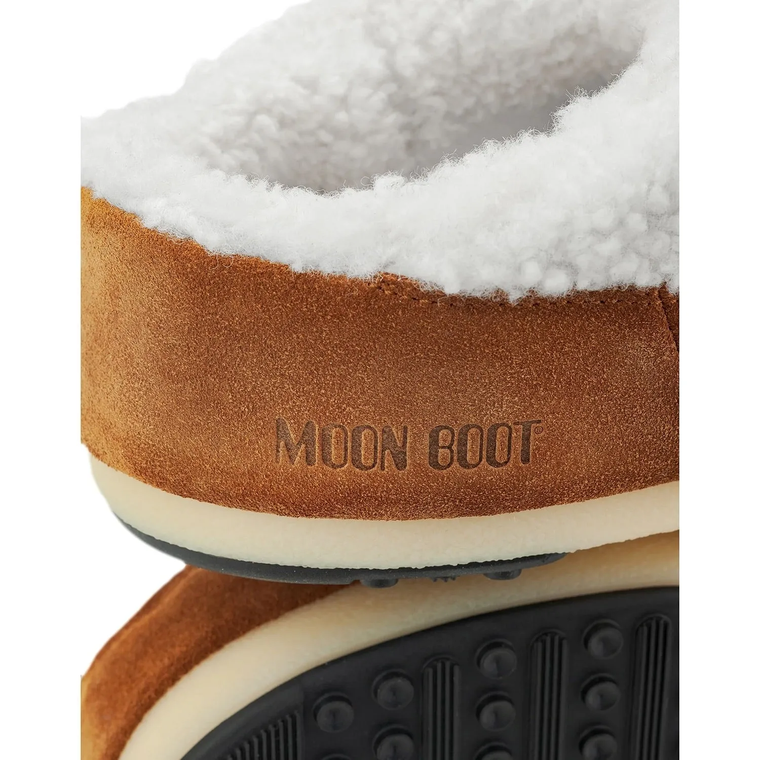 MOON BOOT MULE Shearling Boots - Whiskey