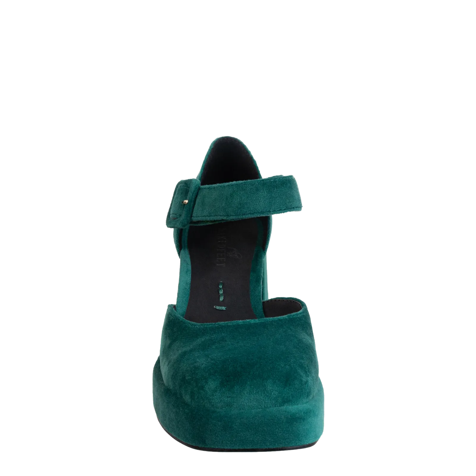 NAKED FEET - ESTONIA in EMERALD Heeled Clogs