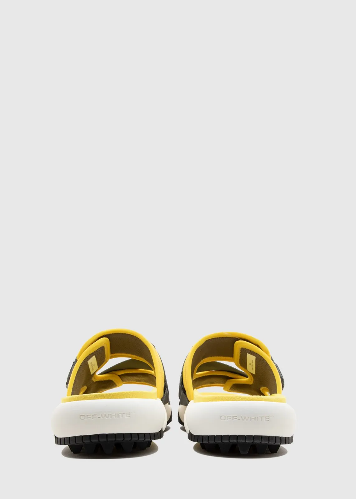 OFF-WHITE: ODDSY STRAP SLIDERS [YELLOW]