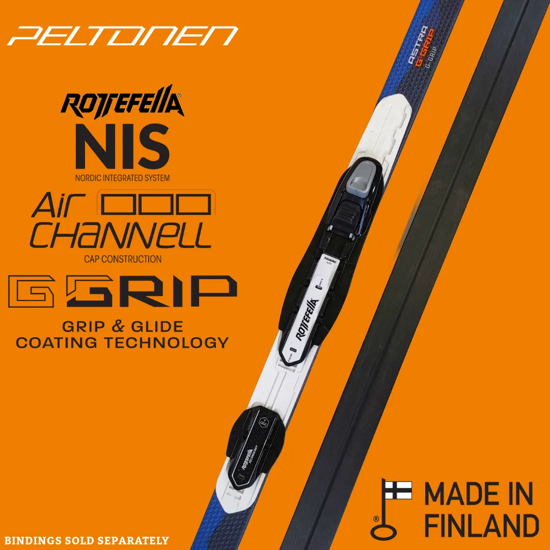 Peltonen ASTRA G-GRIP Classic Skis   Basic NNN Bindings & Holder