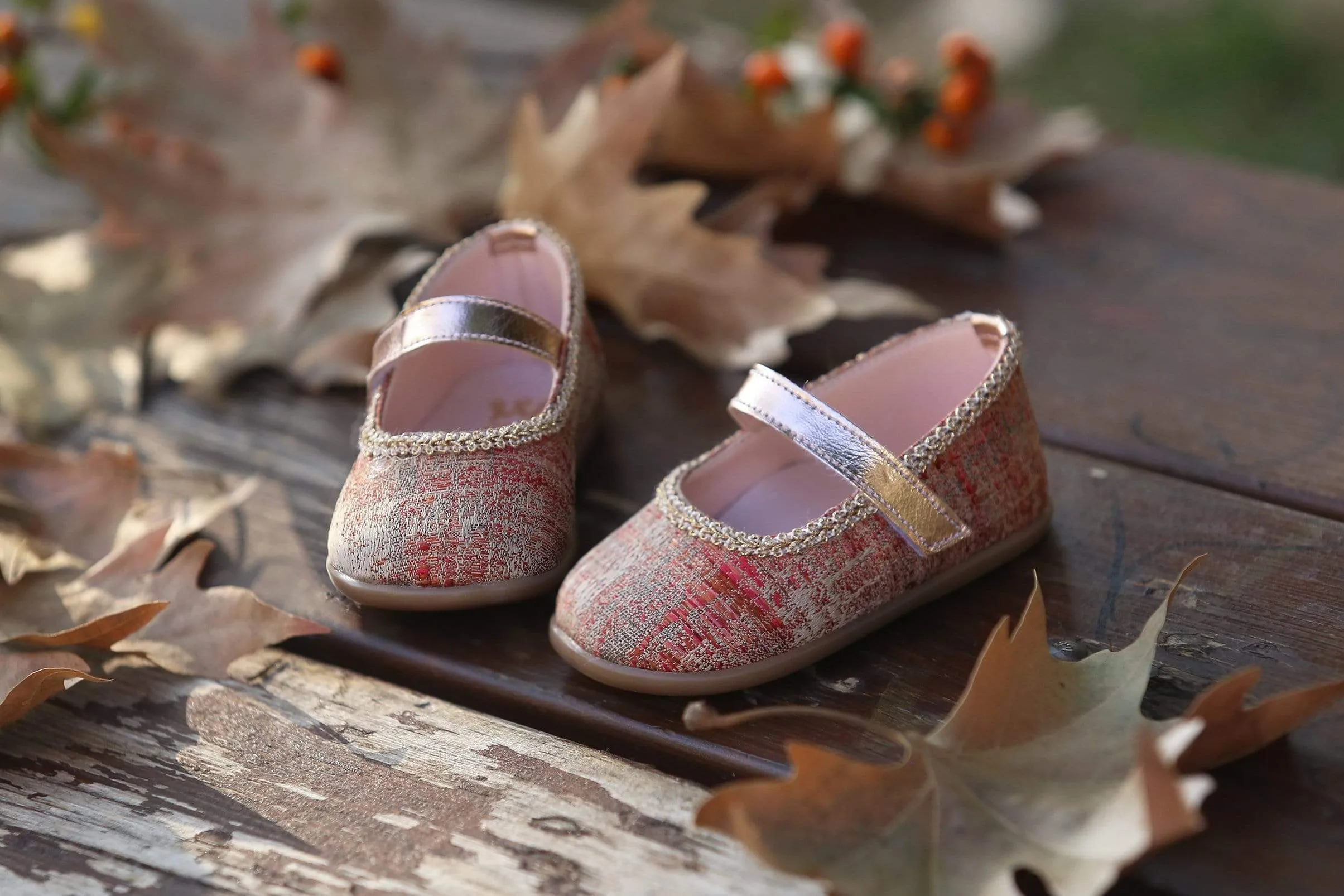 Pinkie Gold Baby Girls'  Baptism/ Christening Shoes