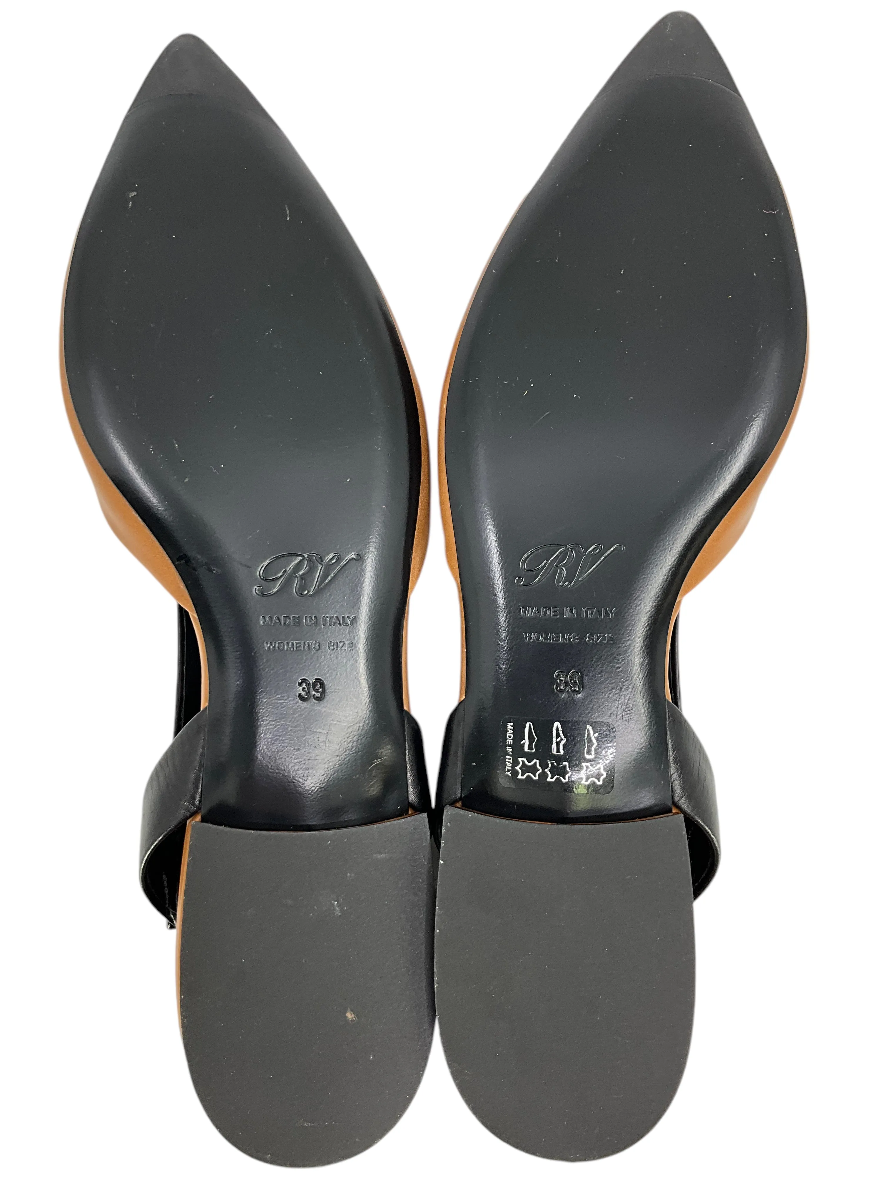 Roger Vivier Leather Point Toe Slingbacks Size 6