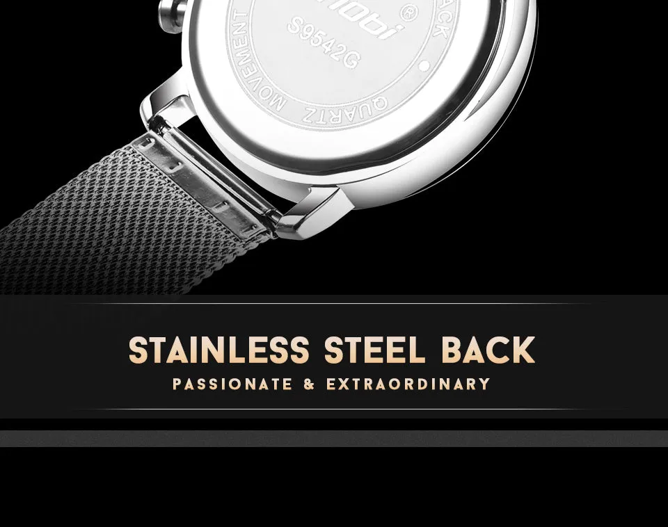 SINOBI Men's Watch Waterproof Sport Watch Men Watch Stainless Steel Wrist watches Clock saat relogio masculino erkek kol saati