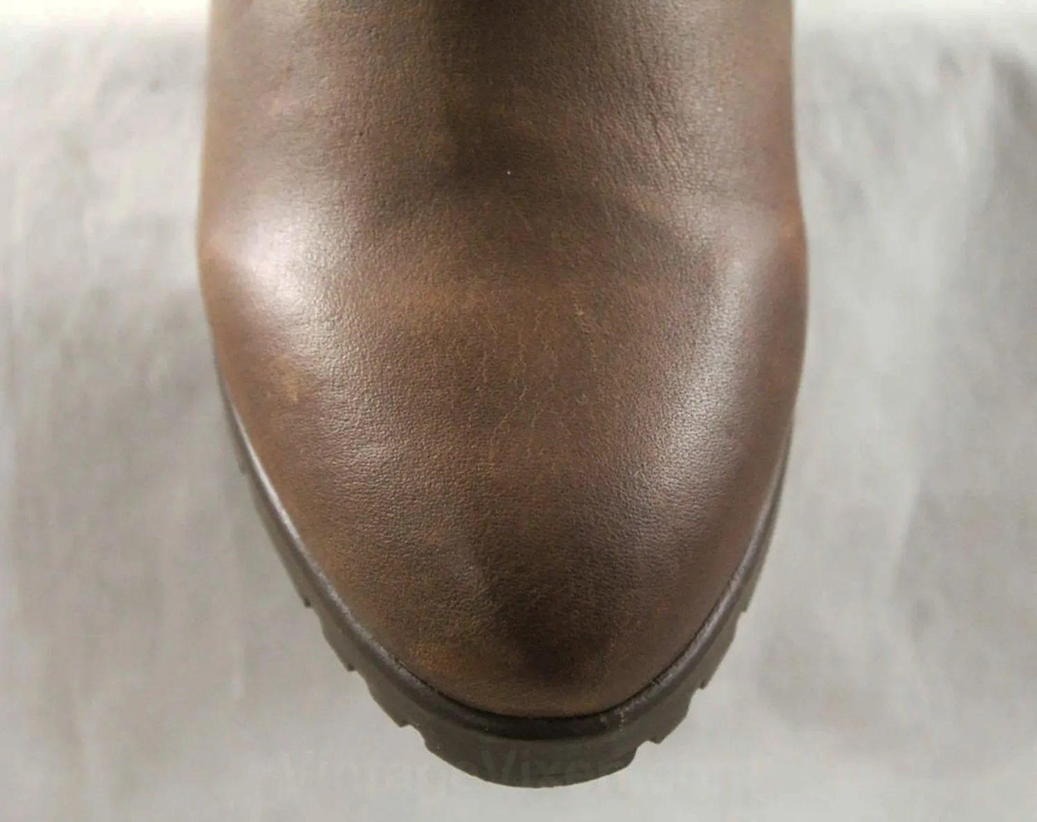 Size 6 1/2 Slouch Boots - 1990s Unworn Deadstock - Brown Leather & Faux Fleece Winter Ankle Boot by Cougar Drifters Made in Canada - 6.5 NOS