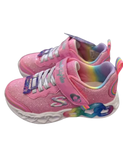 Sketcher, hearts and lights, love prism. Pink/multi.