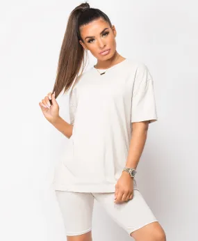 Stone Cycling Short & T-Shirt Co Ord Loungewear Set